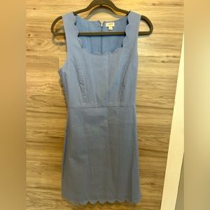 J Crew size 6- blue tweed suit dress